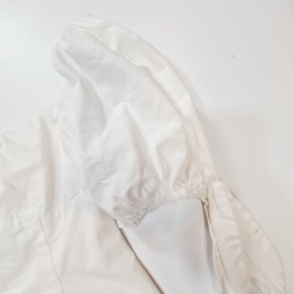 MORE TO COME Amora Bow Mini Dress in White Small - Picture 5 of 11